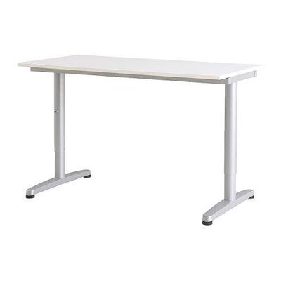 Desk - white, T-leg, silver reviews, price comparisons
