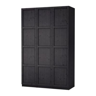 PAX Garderobekast 3 deuren - Pax HEMNES zwart-bruin, 150x60x236 (s89862811) - reviews, prijsvergelijking