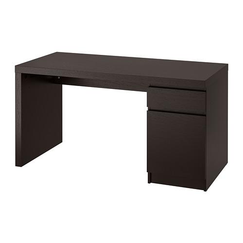 Stamboom Artistiek Beugel MALM writing desk black-brown 140x65x73 cm (002.141.57) - reviews, price,  where to buy
