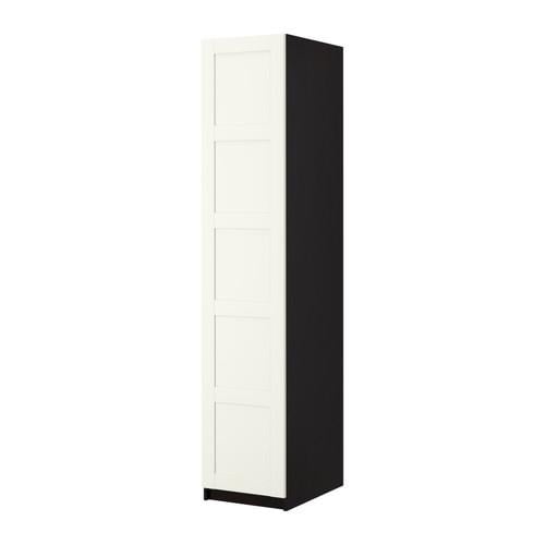 Pax Wardrobe With 1 Door Black Brown Bergsbu White 49 8x60x236 4