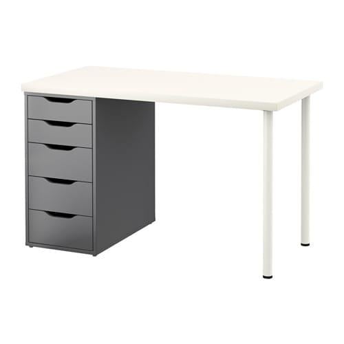 Linnmon Alex Desk White Gray 892 794 66 Reviews Price