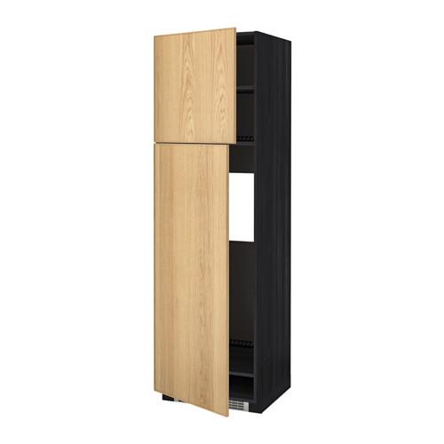 Metodo Unità alto d / frigorifero / 2dvertsy - legno nero, rovere Ekestad,  60x60x200 cm (690.983.63) - recensioni, prezzi, dove acquistare
