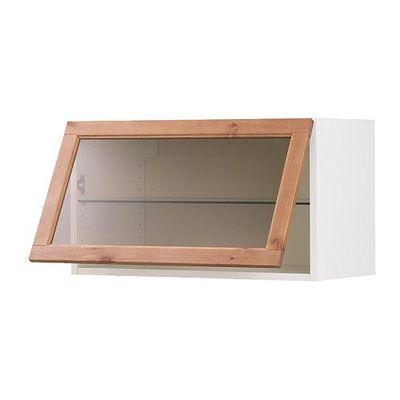 Faktum Horizontal Wall Cabinet With Glass Door Fagerland Stain