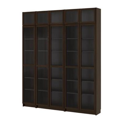 Plasticiteit ontwerper vragen BILLY Boekenkast met glazen deur - zwart-bruin, (s59898345) - reviews,  prijsvergelijkingen