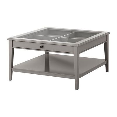 Verfijning verrader Markeer LIATORP Coffee table - gray / glass (50269369) - reviews, price comparisons