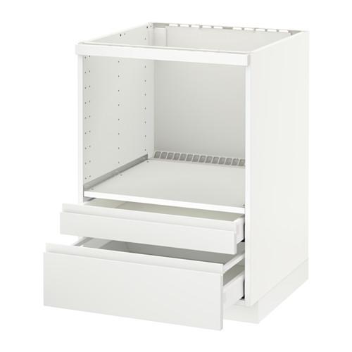 Afrekenen Genealogie Automatisch METHOD / MAXIMER Floor standing cabinet / microwave box / drawers - white,  Vokstorp white (091.308.46) - reviews, price, where to buy
