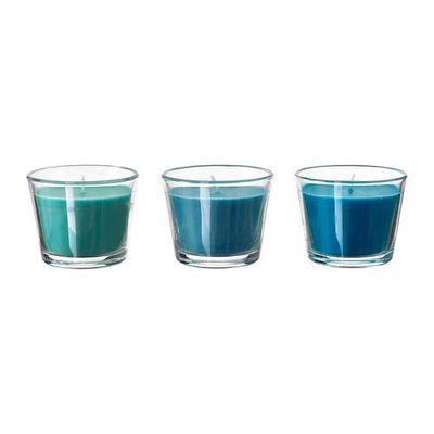 schandaal Recensent Laboratorium BRÄCKA geurkaars in een glas Kokos / turkoois (502.776.56) - reviews,  prijs, waar te kopen