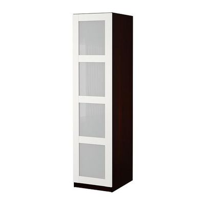 PAX armario con 1 puerta, blanco/Bergsbo blanco, 50x38x236 cm - IKEA