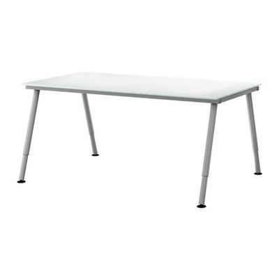 Levering Londen houten GALANT Desk - white glass, A-shaped leg, silver (s69870845) - reviews,  price comparisons