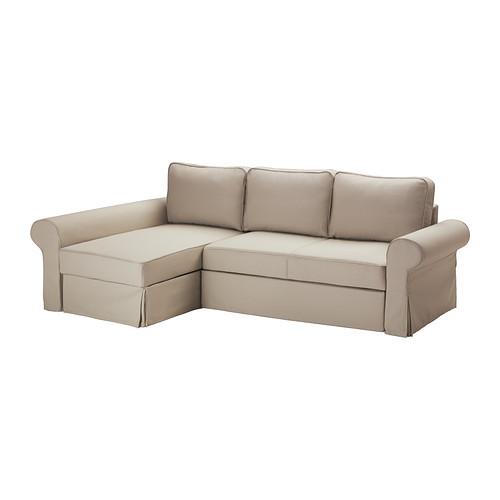 BACKABRO sofa bed with chaise-longue Tigelshaw beige 248x71 cm (490.335.32)  - reviews, price, where to buy