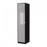 PAX armario con 1 puerta, blanco/Bergsbo vidrio esmerilado, 50x38x236 cm -  IKEA