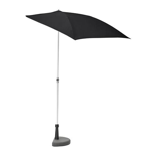 uitblinken Echter Vestiging FLISÖ / BRAMSÖN parasol with support black (290.109.75) - reviews, price,  where to buy