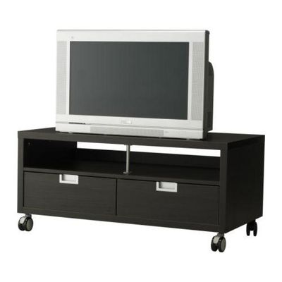 Extreme armoede Portugees Aanpassing EGRA BESTÅ TV Stand on castors - black-brown (40105707) - reviews, price  comparisons