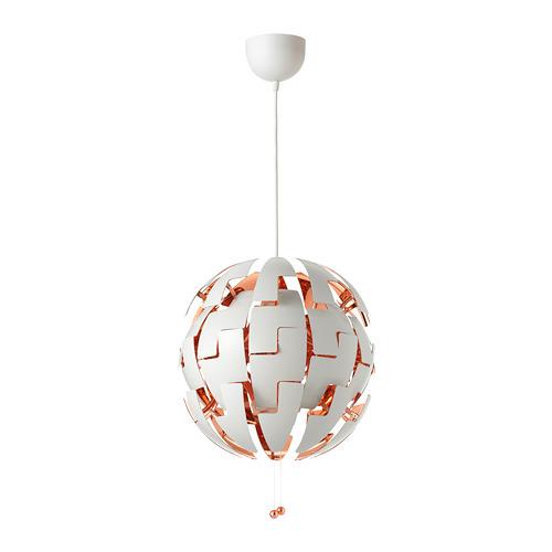 Ophef bungeejumpen apotheek IKEA PS 2014 pendant lamp white / copper Ø35 cm (103.114.88) - reviews,  price, where to buy