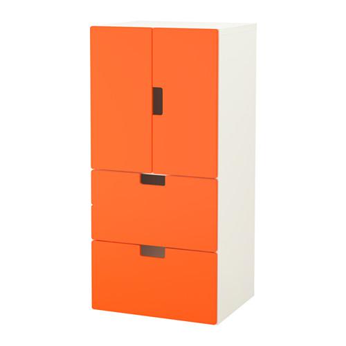 Indirect Vrijlating Beperking STUVA Combi for storage with doors / drawers - white / orange (991.718.61)  - reviews, price, where to buy
