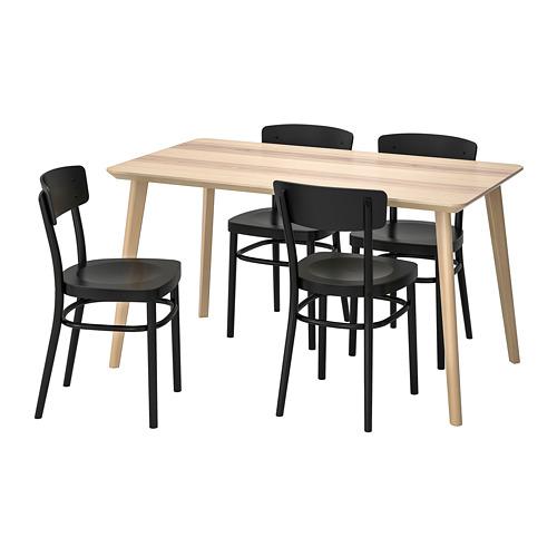 LISABO / IDOLF tafel stoel 4 / zwart (991.614.85) - beoordelingen, prijs, waar te kopen
