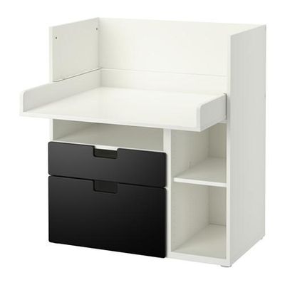 Mars meer praktijk STUVA Desk with 2 drawers - White / Black (791.246.58) - reviews, price  comparison
