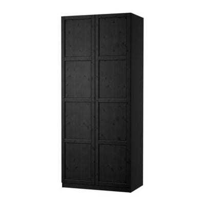 Pax Wardrobe 2 Door Pax Hemnes Black Brown Black Brown