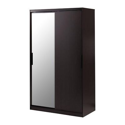 Vruchtbaar marmeren alledaags Morvik garderobe - zwart-bruin / spiegelglas (70245792) - reviews,  prijsvergelijkingen