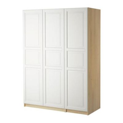 PAX Garderobekast deuren - Birkeland wit, berk, 150x60x236 cm (s19861235) - reviews, prijsvergelijkingen