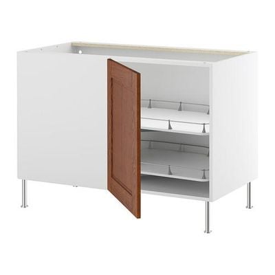 Faktum Corner Napoli Cabinet With Drawers Likstorp Brown