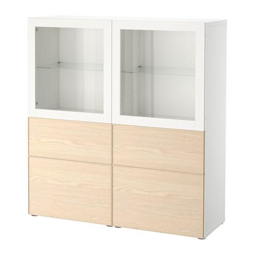 Besto Combination D Storage Glass Doors White Inviken Ash