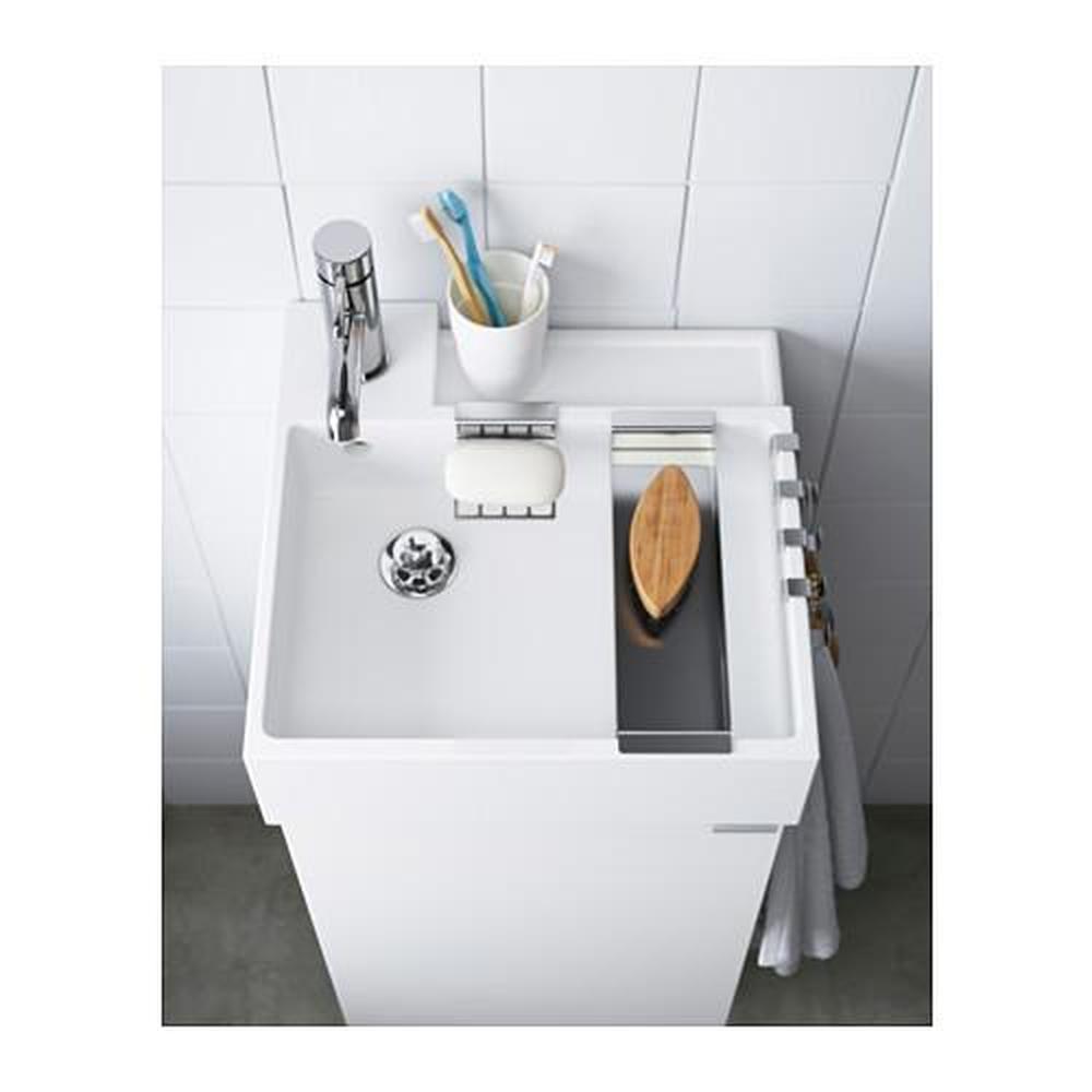 veiling focus staal LILLÅNGEN single sink white 41x40.5 cm (001.354.19) - reviews, price, where  to buy