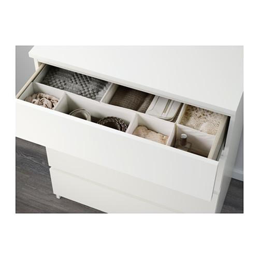 MALM chest of drawers with 4 drawers white 80x100 cm - reviews, where to buy