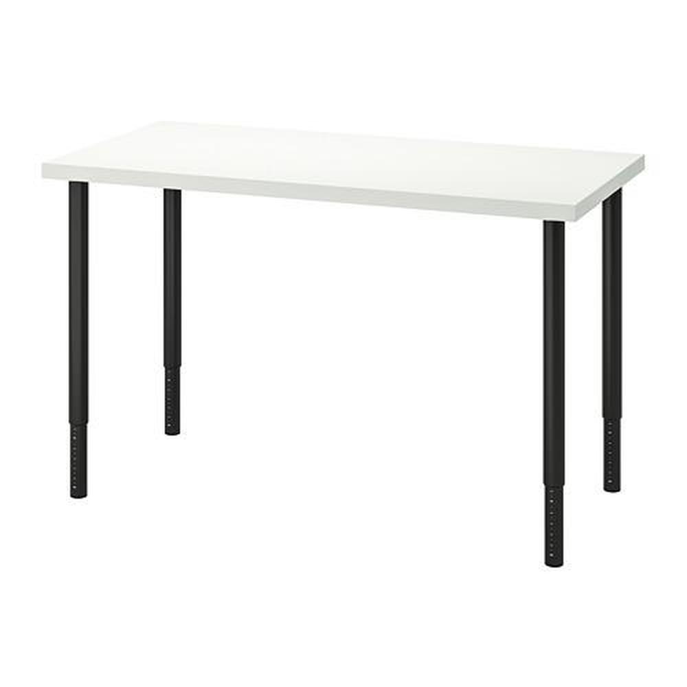 verteren Interpretatief Verraad OLOV / LINNMON table white / black 60x120 cm (292.201.67) - reviews, price,  where to buy