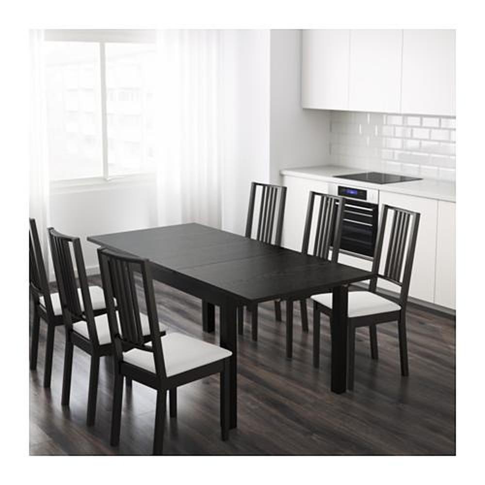 zuurstof bolvormig Overleg BJURSTA extendable table brown-black (301.162.64) - reviews, price, where  to buy