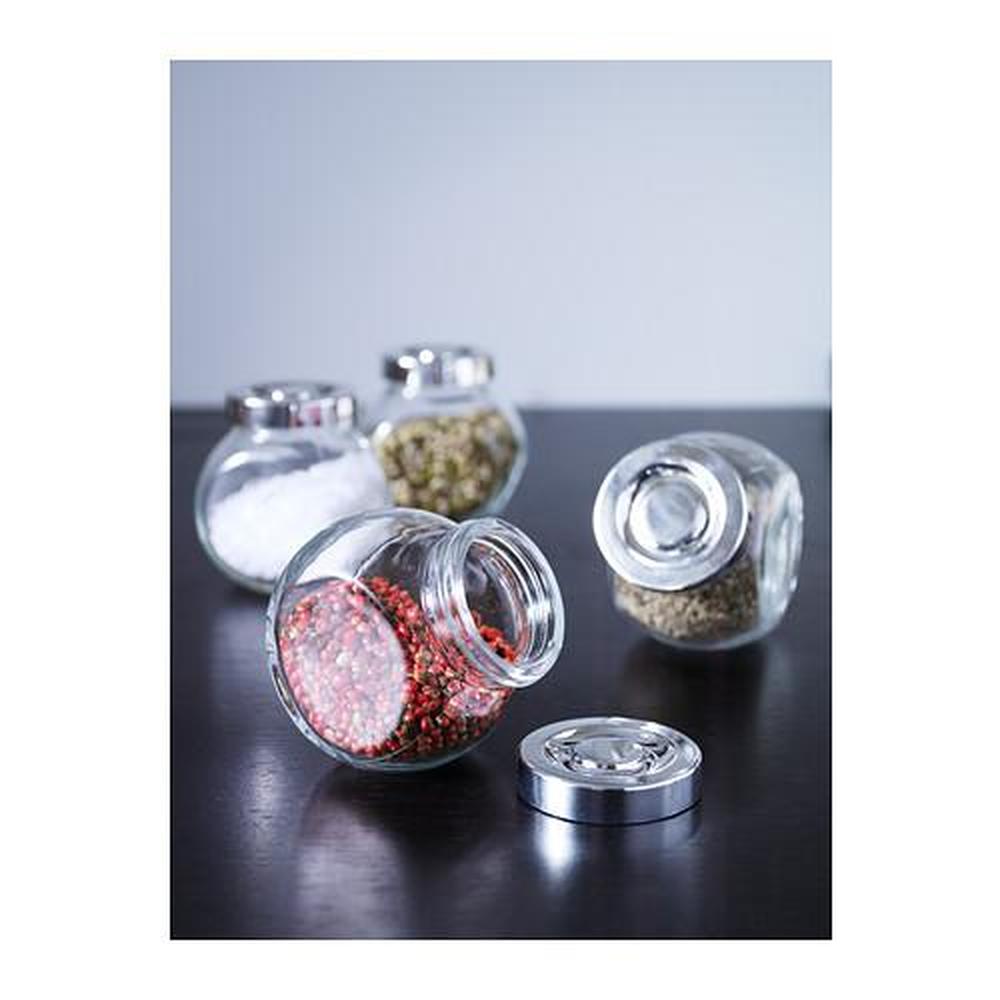 Onvermijdelijk Verhandeling dun RAJTAN specerijenpot glas / aluminiumkleur (400.647.02) - recensies, prijs,  waar te kopen