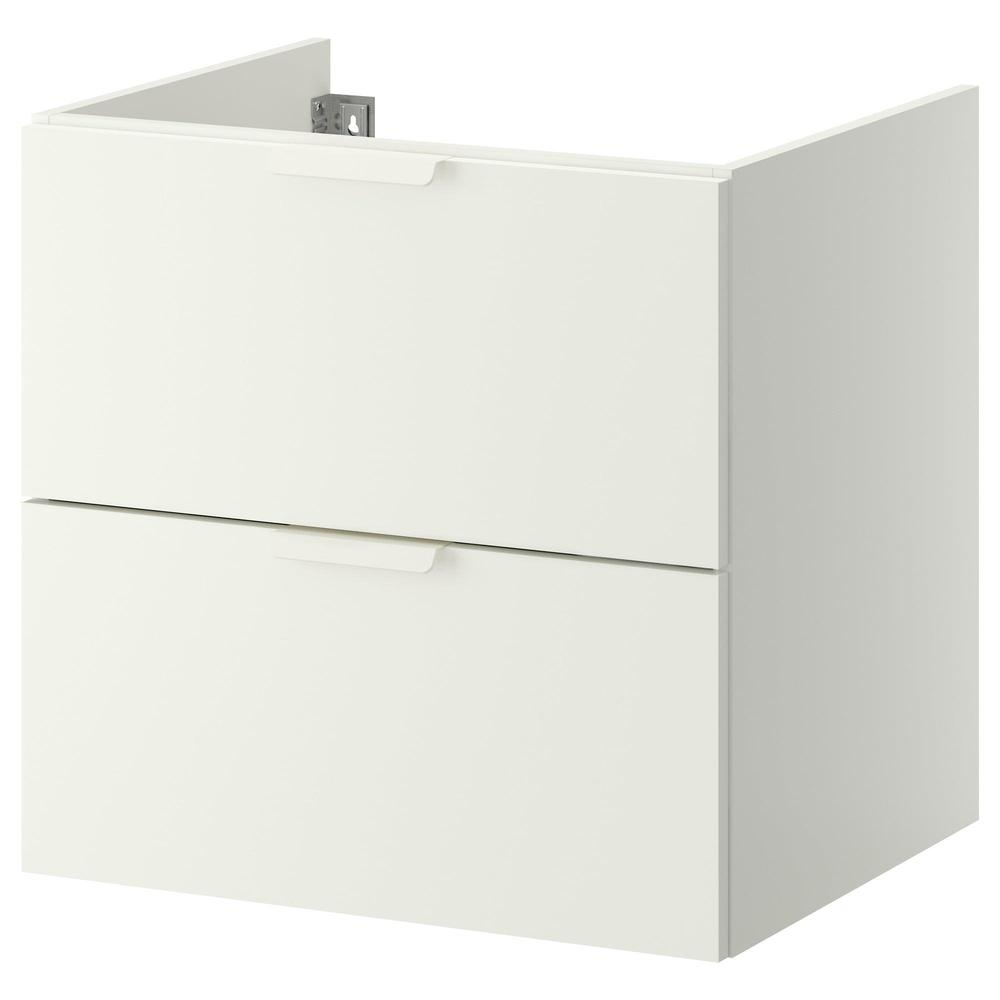 HEMNES Armario lavabo 2 cajones, blanco, 60x47x83 cm - IKEA