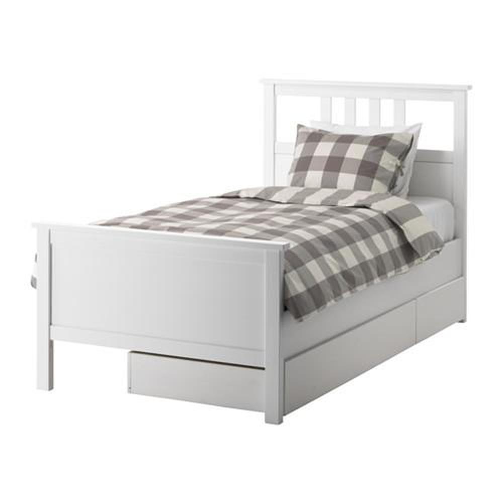 Zes sofa Pelmel HEMNES bed frame with 2 drawers 90x200 cm (491.888.21) - reviews, price,  where to buy