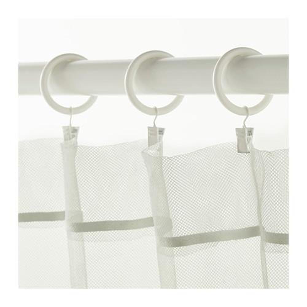 SYRLIG anilla cortina con clip y gancho, niquelado, 38 mm - IKEA