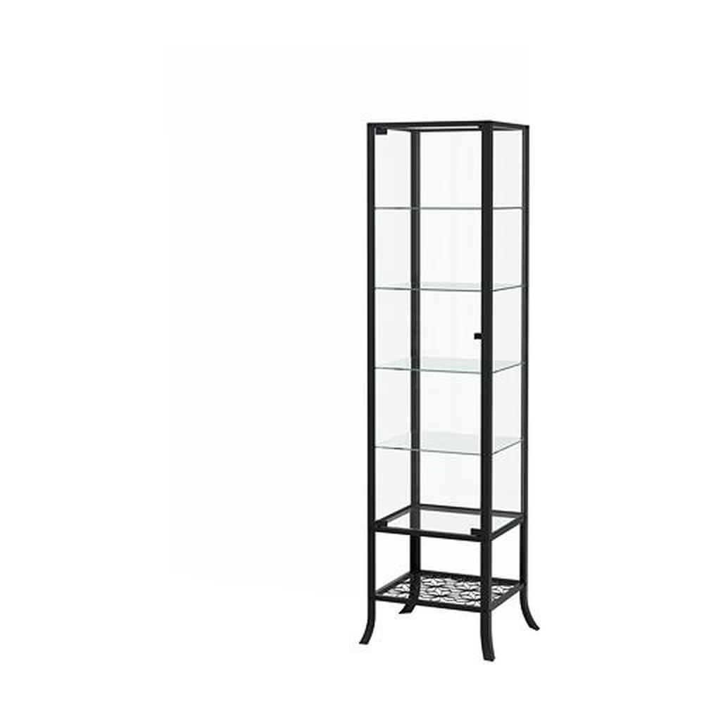 kwartaal Industrieel Contour KLINGSBO vitrinekast zwart / helder glas (601.285.62) - reviews, prijs,  waar te kopen