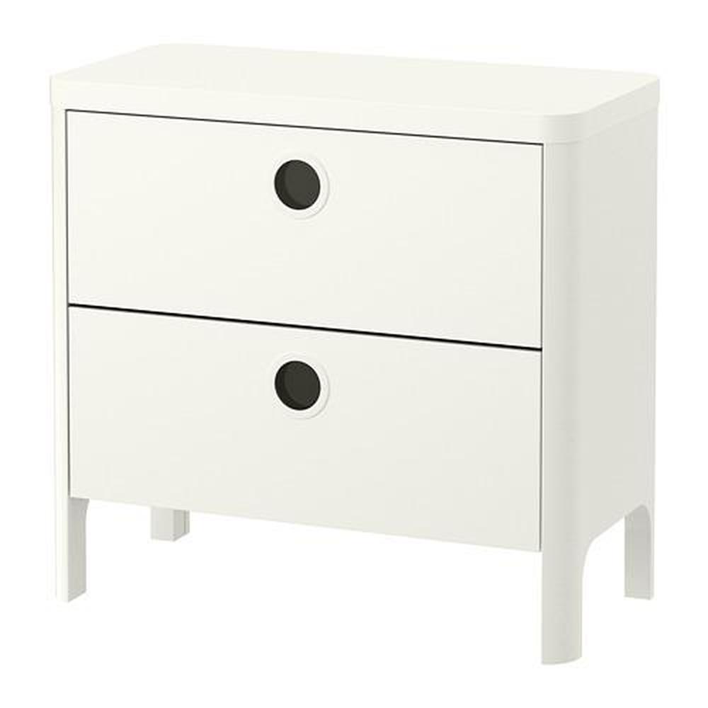 schaamte jukbeen Uitgaan BUSUNGE chest of drawers with 2 drawers white (603.057.05) - reviews,  price, where to buy