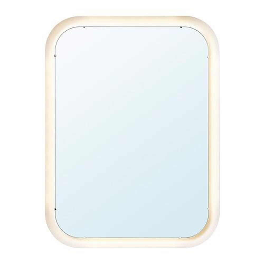 Mortal Plak opnieuw Verkoper STORJORM verlichte spiegel wit 80x60 cm (702.481.25) - reviews, prijs, waar  te kopen
