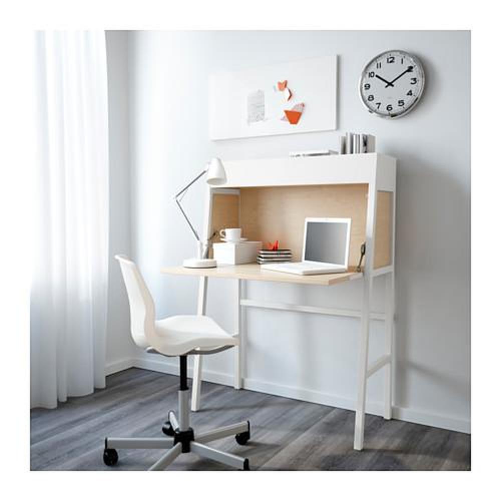 IKEA 2014 bureau white / birch veneer - reviews, where buy