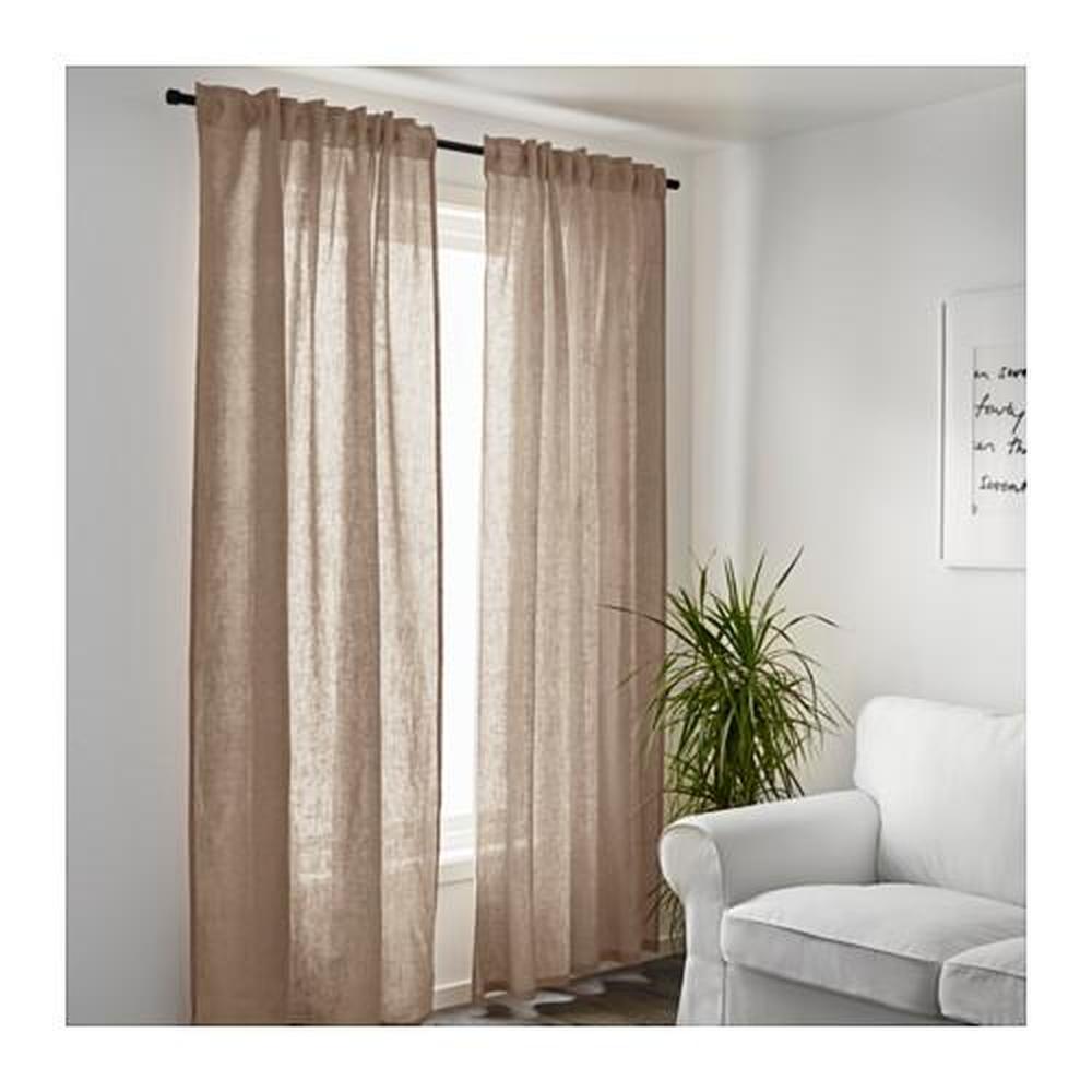 Hamburger hardware Werkgever AINA curtains, 1 pair beige (802.841.94) - reviews, price, where to buy
