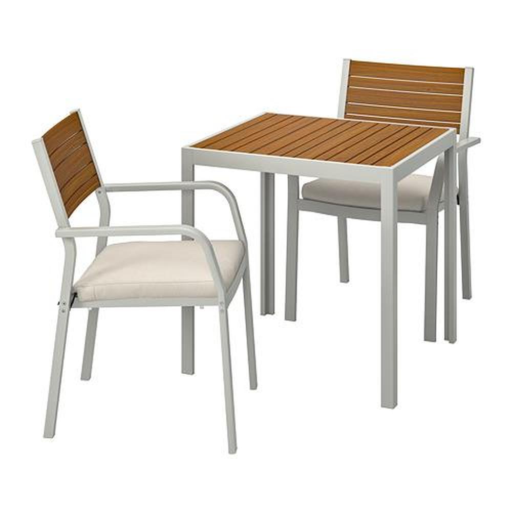 Noord Amerika voorkant Nylon SJÄLLAND tuintafel en 2 lichte stoelen (892.652.09) - beoordelingen, prijs,  waar te kopen