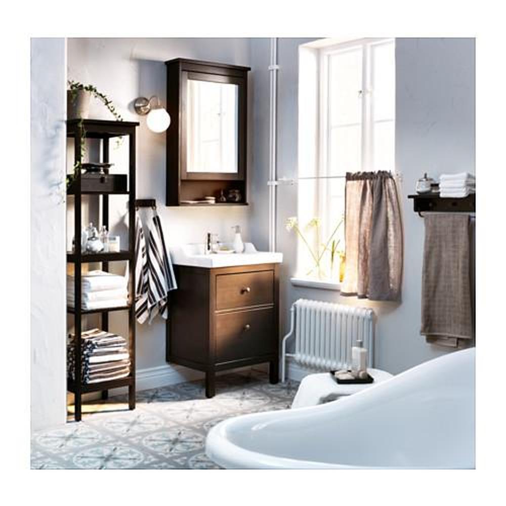 HEMNES Armario lavabo 2 cajones, blanco, 80x47x83 cm - IKEA