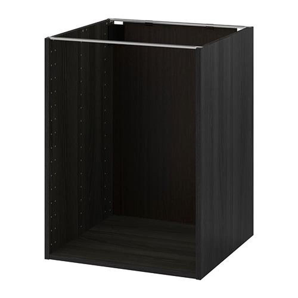 Bezienswaardigheden bekijken Clam dood gaan METOD wood floor cabinet frame black 60x80 cm (902.056.34) - reviews,  price, where to buy