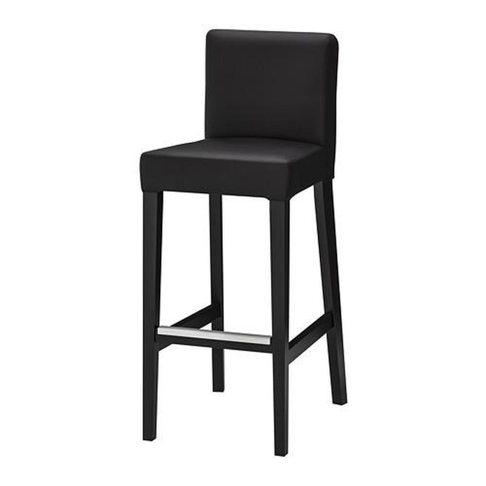 Blauwdruk punch Decoratie HENRIKSDAL bar stool brown-black / Glose black (903.199.18) - reviews,  price, where to buy