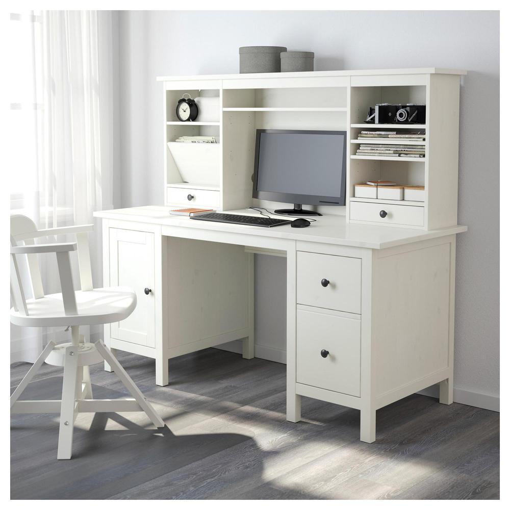 PÅHL Desk with add-on unit, white/turquoise, 373/4x227/8 - IKEA