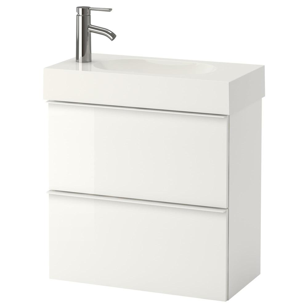 Westers bestrating Hertog ГОДМОРГОН / БРОВИКЕН Case for washbasin with 2 ящ - glossy white  (391.979.63) - reviews, price, where to buy