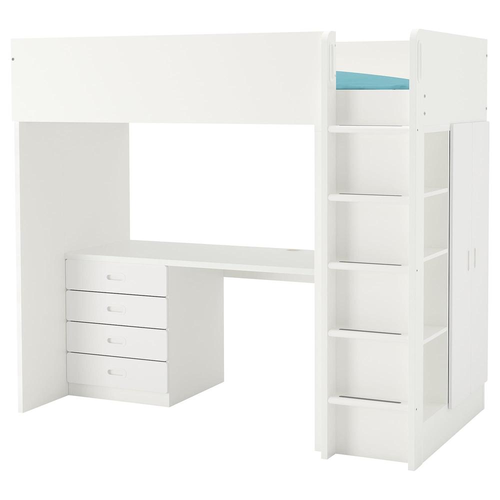 Infrarood Beide Beroep STUVA / FRITIDS Loft bed / 4 drawer / 2 doors - white / white (592.621.65)  - reviews, price, where to buy