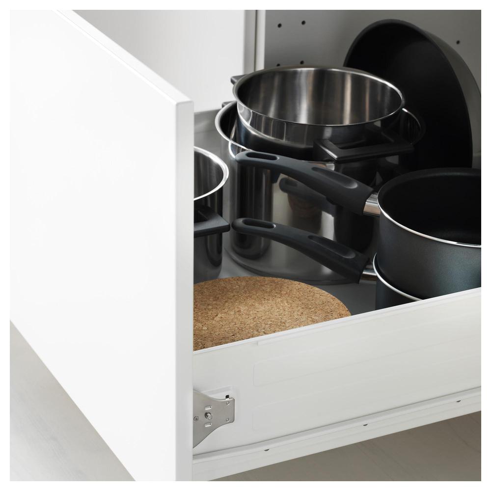 METODO / FORVARA Mobile alto con forno a microonde, cassetti 3 - per legno,  nero, Haggebi white (992.311.05) - recensioni, prezzo, dove acquistare